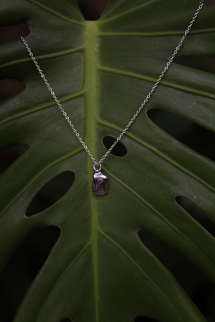 תליון גנסקי סמוקי קוורץ | כסף | Smoky Quartz Genseki Pendant | Silver