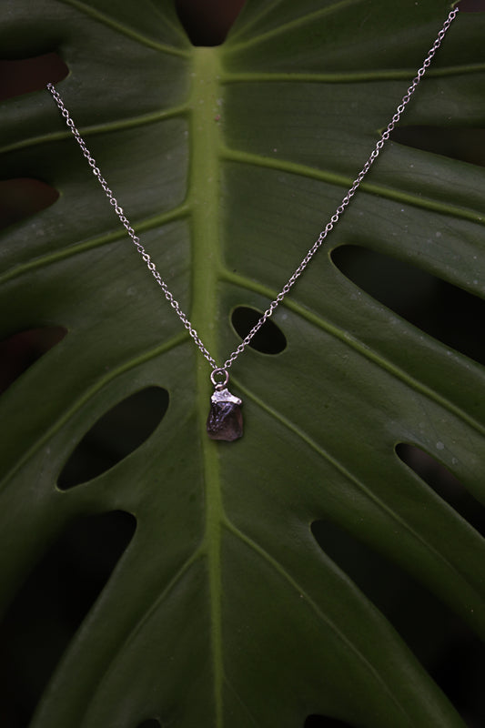 תליון גנסקי סמוקי קוורץ | כסף | Smoky Quartz Genseki Pendant | Silver