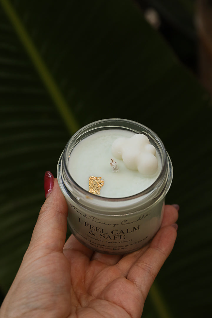 אני מרגישה שלווה ובטוחה | Mood Tuning Candle | I feel Calm & Safe