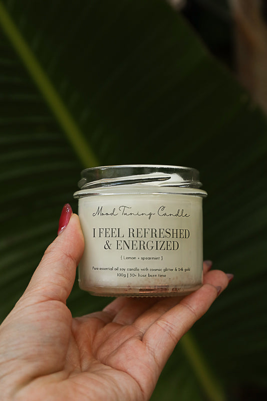 אני מרגישה מתחדשת ומלאת אנרגיה | Mood Tuning Candle | I feel refreshed & energized