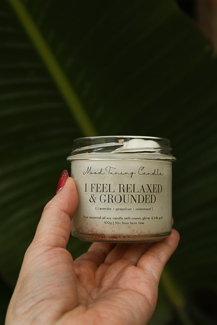 אני מרגישה רגועה ומקורקעת | Mood Tuning Candle | I feel relaxed and grounded