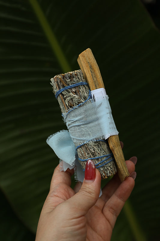 Palo Santo + Blue Sage | חבילה של פאלו סנטו ומרווה כחולה